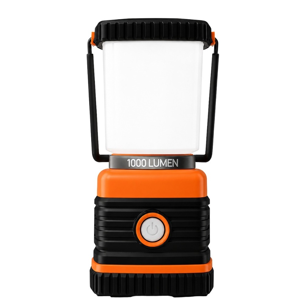 1000LM LED Camping Lantern w/ 3 D Batteries Included IP44 4 Light Modes Emergenc